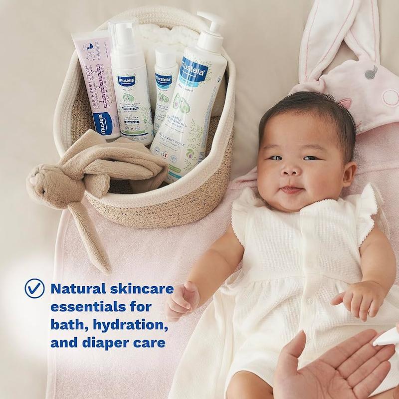 ست هدیه و بهداشتی ۵ تکه نوزاد ماستلا (Mustela Newborn Arrival Gift Set - 5 Items)