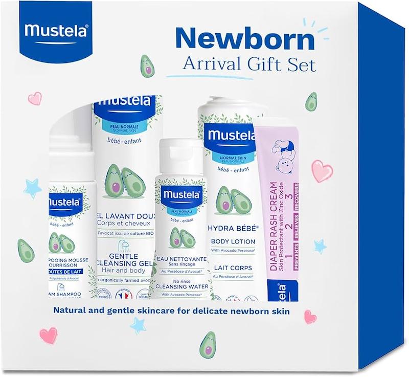 ست هدیه و بهداشتی ۵ تکه نوزاد ماستلا (Mustela Newborn Arrival Gift Set - 5 Items)