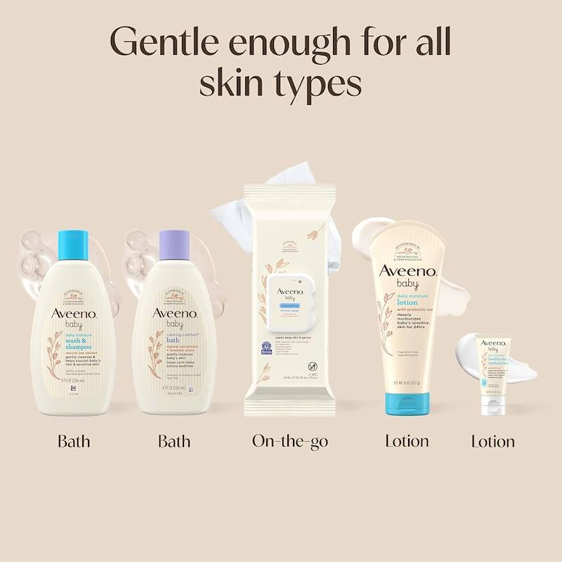 ست ۵ تکه بهداشتی و آرامش‌بخش نوزاد آوینو (Aveeno Baby Welcome Little One Gift Set)