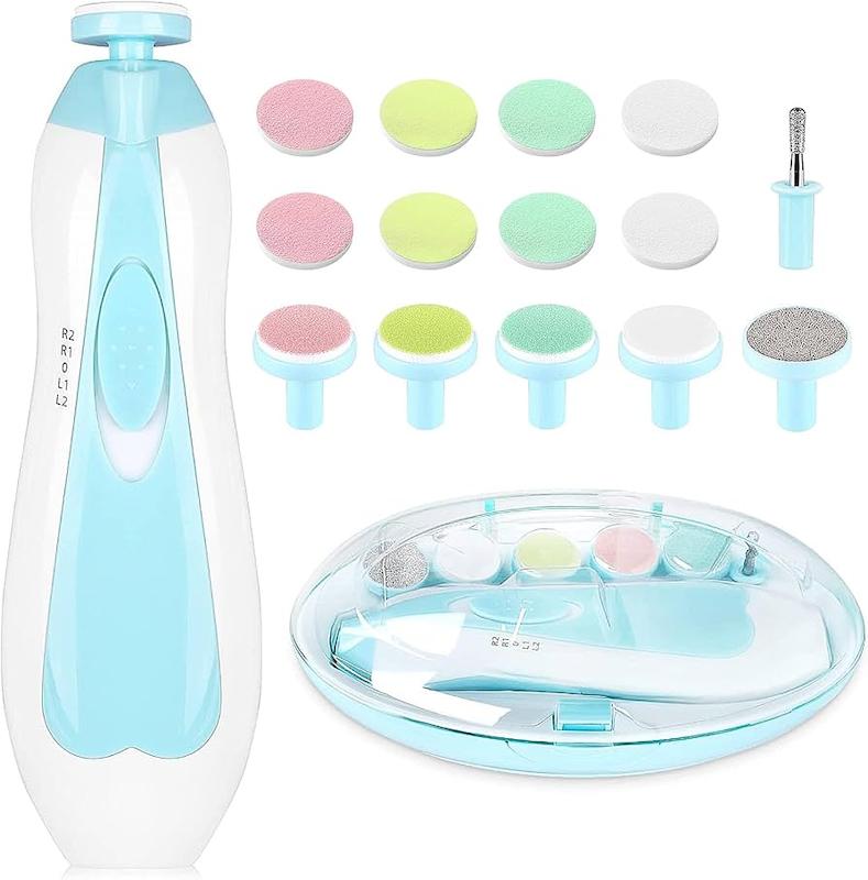 سوهان ناخن برقی نوزاد ۶ در ۱ کانلیونز لایف (Qunlions Life 6-in-1 Electric Nail File Trimmer  )