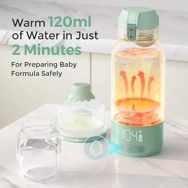 گرم‌کن پرتابل شیشه شیر و آب مامکوزی |  Momcozy Portable Bottle Warmer