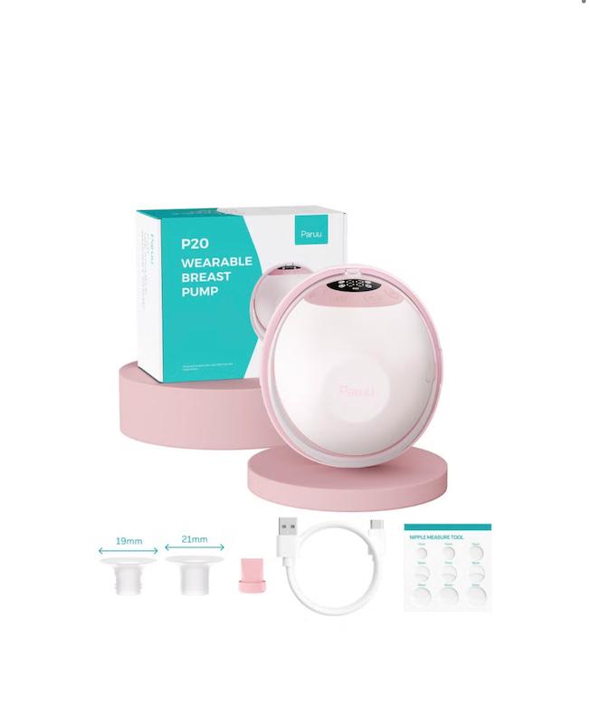 شیردوش برقی پوشیدنی و بدون دست پارو مدل P20 (Paruu P20 Hands-Free Wearable Breast Pump)
