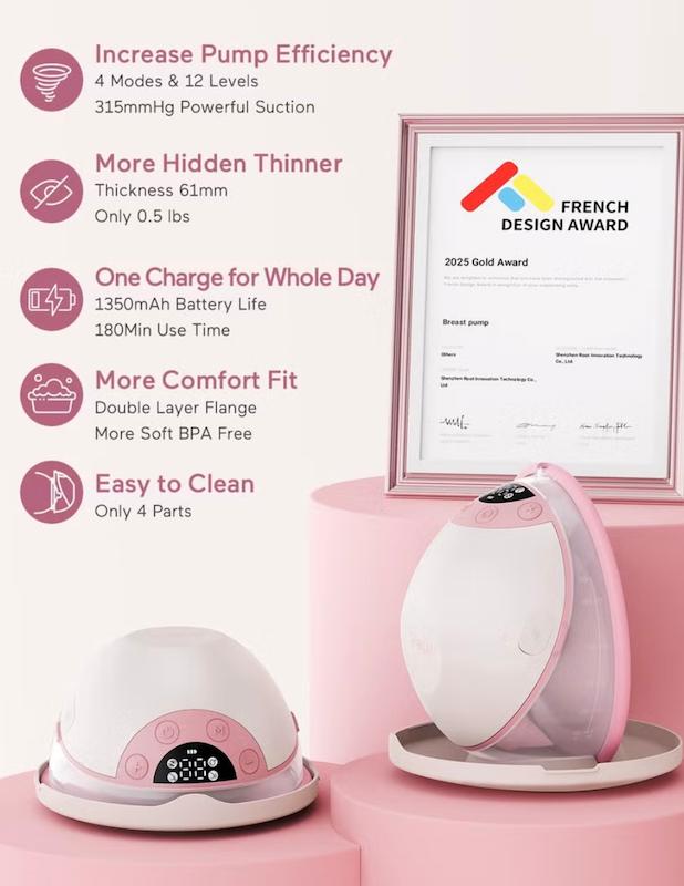 شیردوش برقی پوشیدنی و بدون دست پارو مدل P20 (Paruu P20 Hands-Free Wearable Breast Pump)