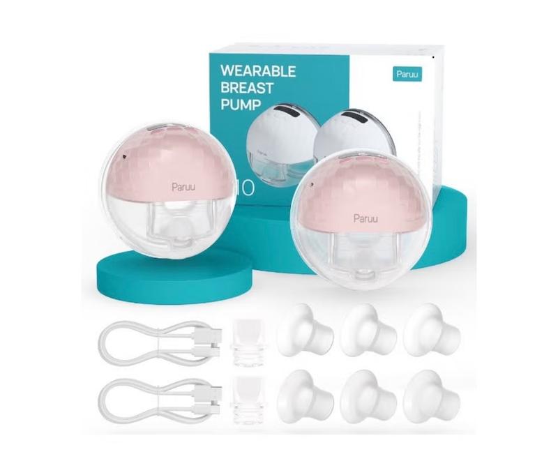 ست شیردوش برقی دوقلو پوشیدنی پارو مدل P10 (Paruu P10 Hands-Free Double Wearable Breast Pump)