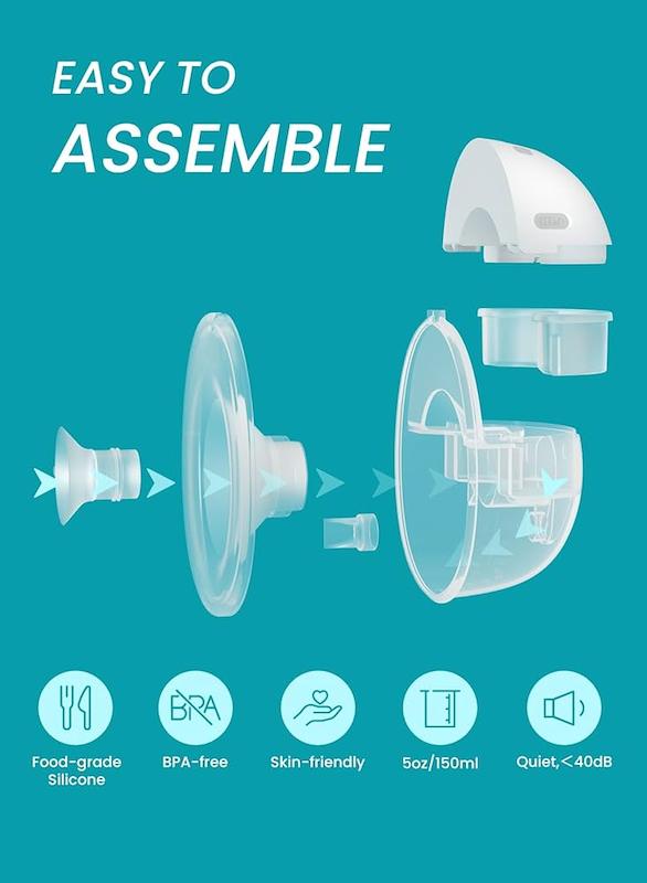 ست شیردوش برقی  پوشیدنی پارو مدل P16 (Paruu P16 Hands-Free Wearable Breast Pump )
