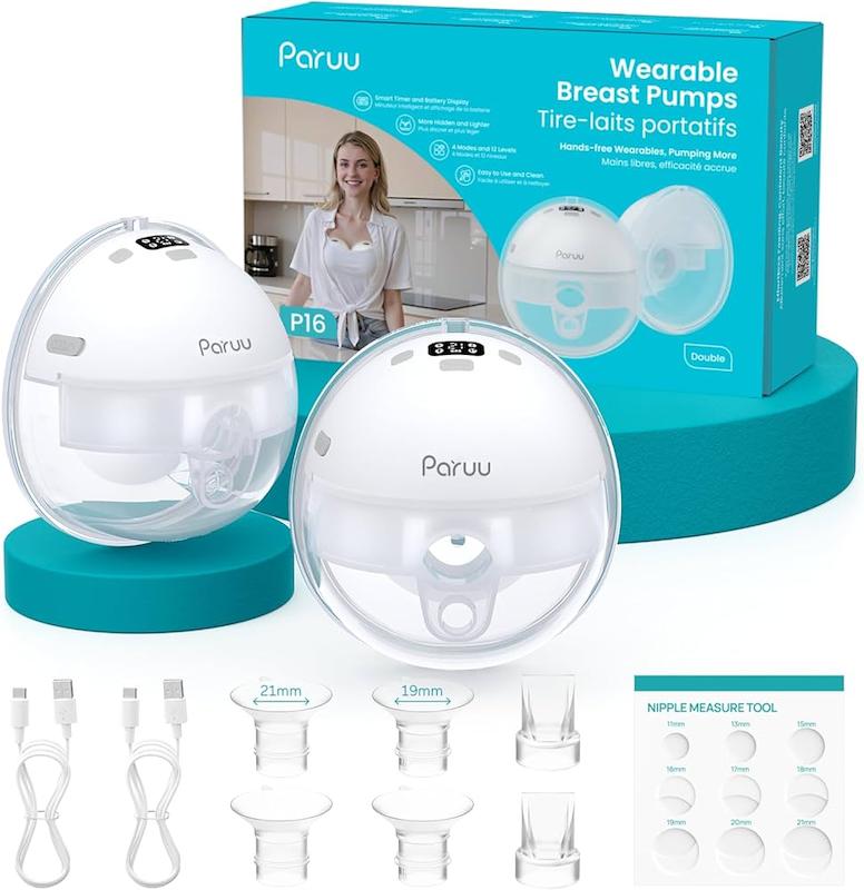 ست شیردوش برقی  پوشیدنی پارو مدل P16 (Paruu P16 Hands-Free Wearable Breast Pump )