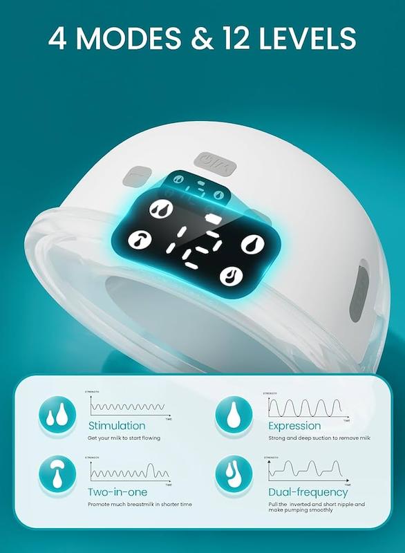 ست شیردوش برقی  پوشیدنی پارو مدل P16 (Paruu P16 Hands-Free Wearable Breast Pump )