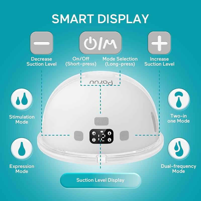 ست شیردوش برقی  پوشیدنی پارو مدل P16 (Paruu P16 Hands-Free Wearable Breast Pump )