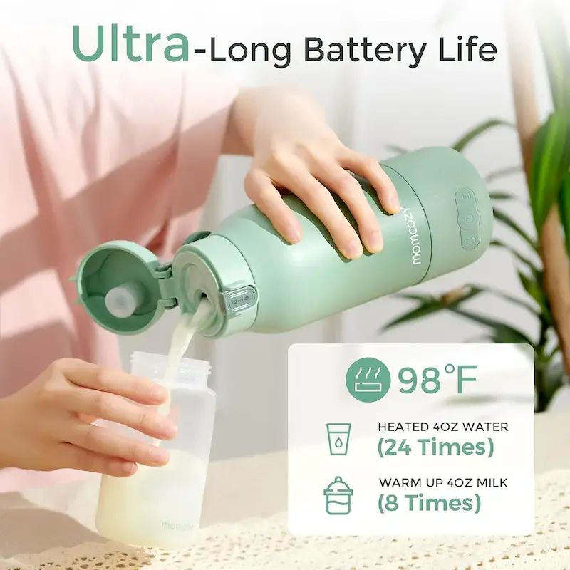 گرم‌کن پرتابل شیشه شیر و آب مامکوزی |  Momcozy Portable Bottle Warmer