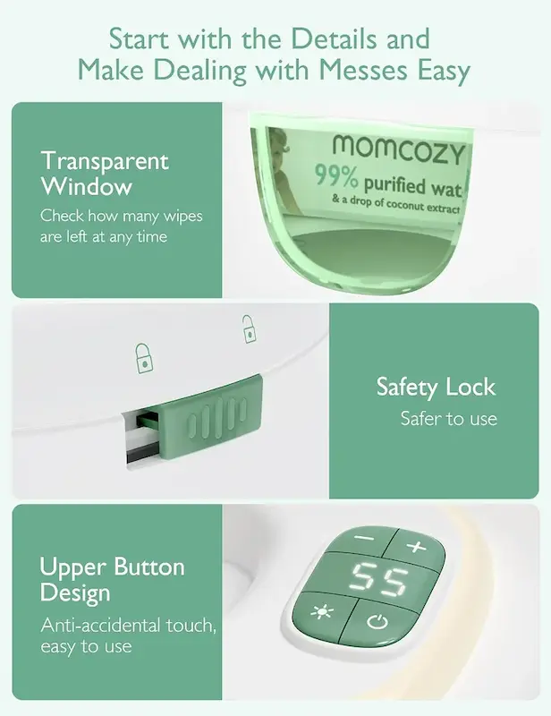 دستگاه گرم‌کن دستمال مرطوب مامکوزی |  Momcozy Wipe Warmer
