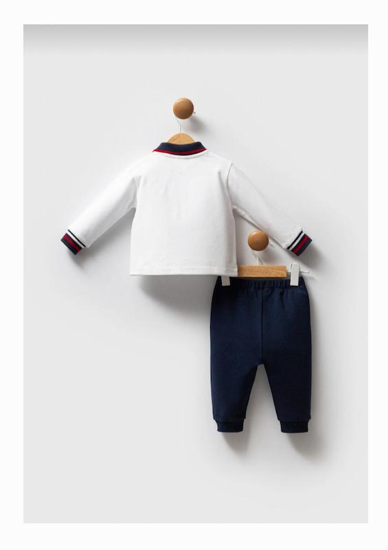 ست بلوز یقه پولوشرت و شلوار نوزادی پسرانه یو.اس. پولو اسن | U.S. Polo Assn. Baby set