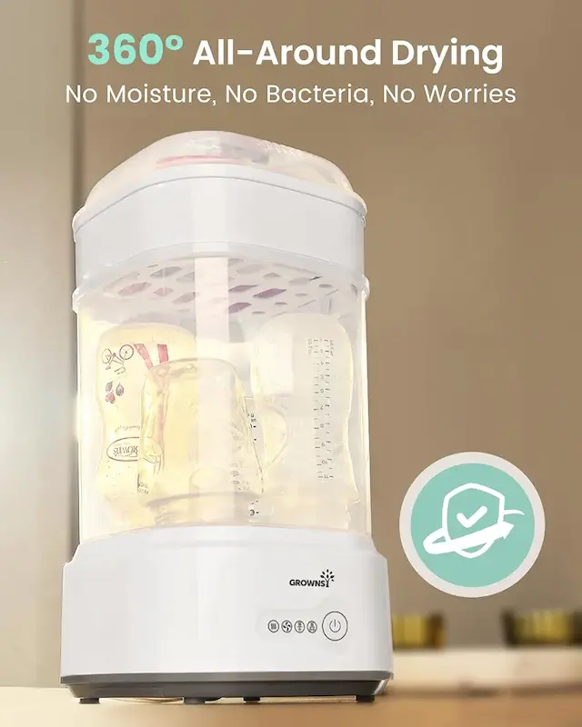 استریل‌کننده و خشک‌کن شیشه شیر گرونسی |  Grownsy Bottle Sterilizer & Dryer