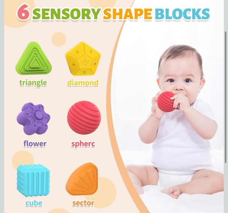 مکعب هوش و جاگذاری اشکال با بندهای کشی (Shape Sorting Cube)