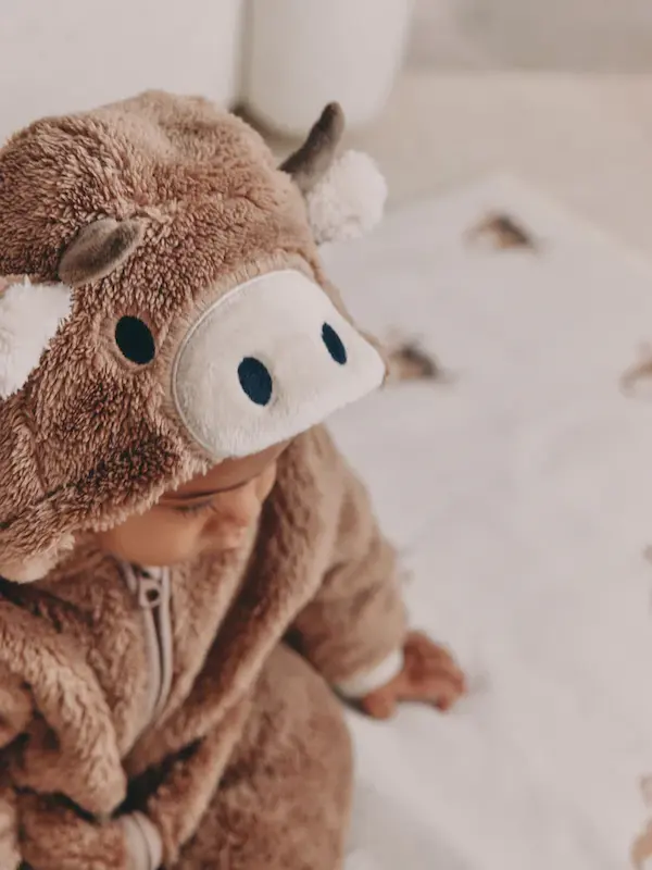 کاپشن سرهمی فلیس عروسکی طرح Hamish قهوه‌ای نکست