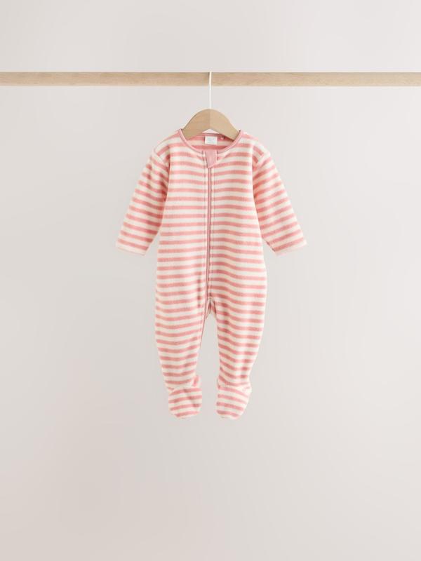 ست سرهمی میکروفلیس ۴ عددی طرح قلب صورتی نکست | Next sleepsuits 