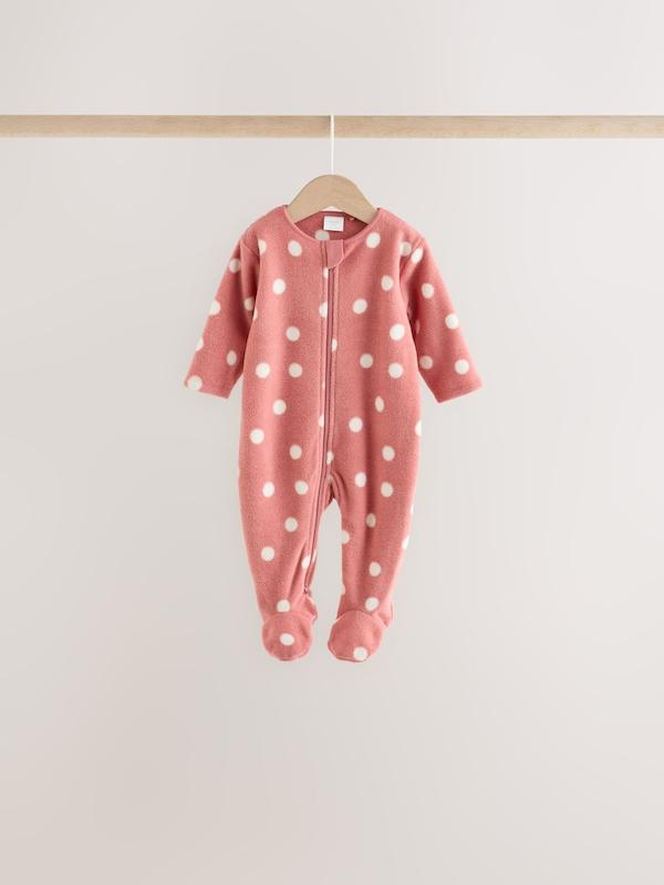 ست سرهمی میکروفلیس ۴ عددی طرح قلب صورتی نکست | Next sleepsuits 
