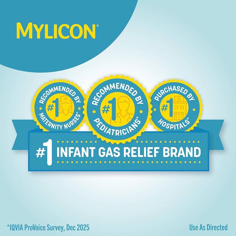 قطره ضد نفخ و دل‌پیچه نوزاد مایلیکون (Infants' Mylicon Gas Relief Drops)
