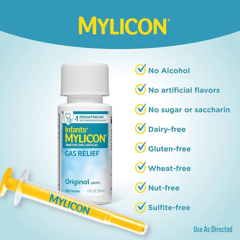 قطره ضد نفخ و دل‌پیچه نوزاد مایلیکون (Infants' Mylicon Gas Relief Drops)