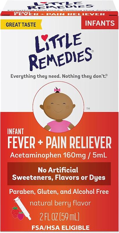 قطره تب‌بر و مسکن کودک لیتل رمدیز (Little Remedies Little Fevers)