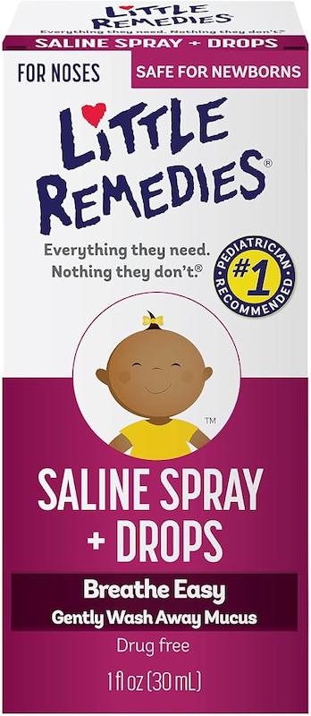 اسپری و قطره شستشوی بینی نوزاد لیتل رمدیز (Little Remedies Saline Spray + Drops)