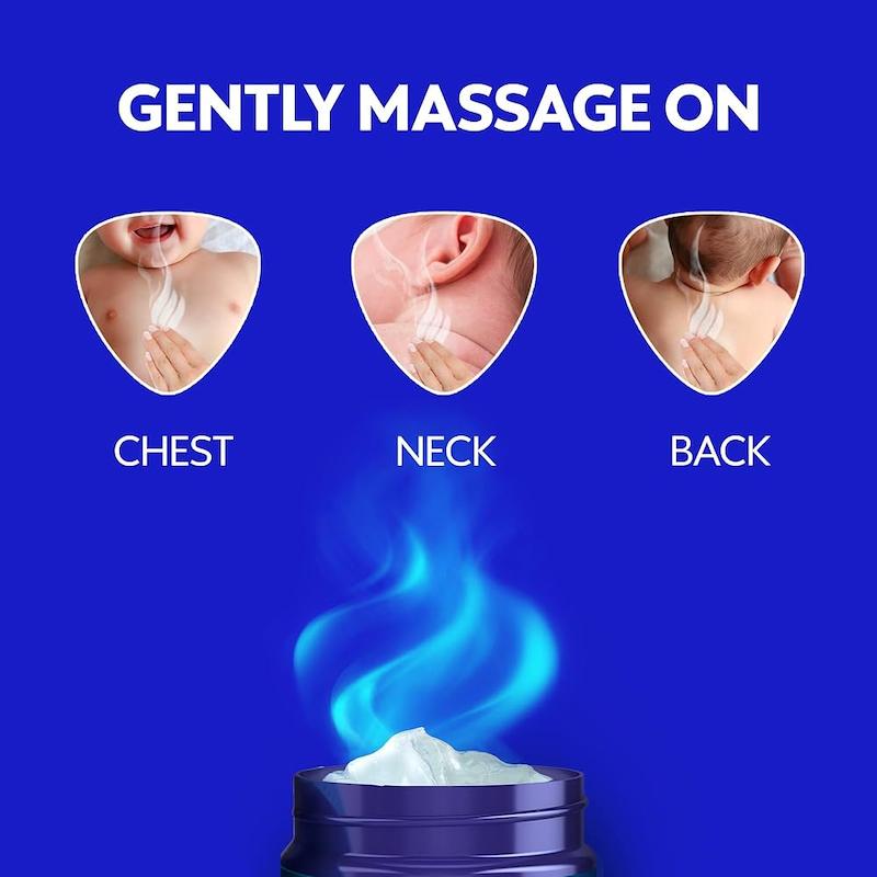 پماد آرام‌بخش و مرطوب‌کننده کودک ویکز (Vicks BabyRub Comfort Care)