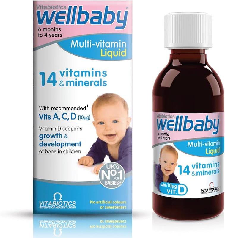 شربت مولتی‌ویتامین ول‌بیبی (Vitabiotics Wellbaby Multi-Vitamin Liquid)