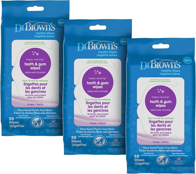 دستمال مرطوب لثه و دندان نوزاد دکتر براونز (Dr. Brown's Tooth & Gum Wipes)