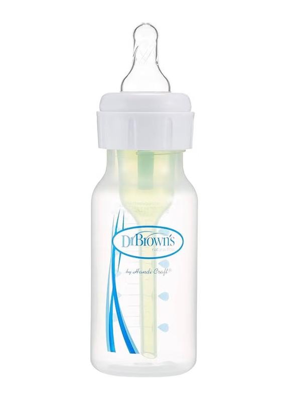 پک ۳ عددی شیشه‌شیر ضدکولیک طلقی دهانه باریک ۱۲۰ میل دکتر براونز (Dr. Brown's Options+ PP Narrow Bottle 120ml - Pack of 3)