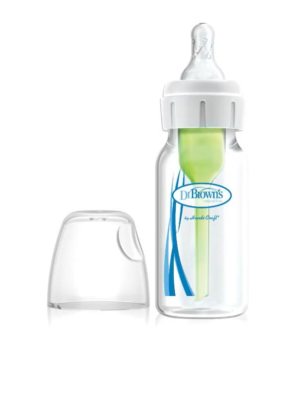 شیشه‌شیر ضدکولیک طلقی دهانه باریک ۲۵۰ میل دکتر براونز (Dr. Brown's Options+ PP Narrow Bottle 250ml)