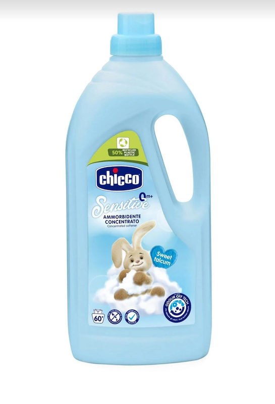 مایع نرم‌کننده لباس کودک چیکو مدل سنسیتیو | Chicco Laundry Softener Sensitive حجم ۱.۵ لیتر