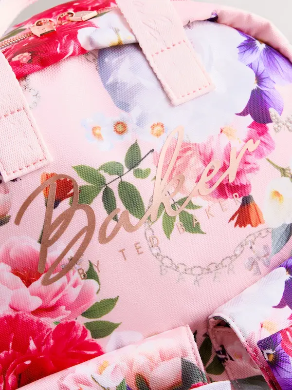 کوله‌پشتی دخترانه گل‌دار با پاپیون برند Baker by Ted Baker