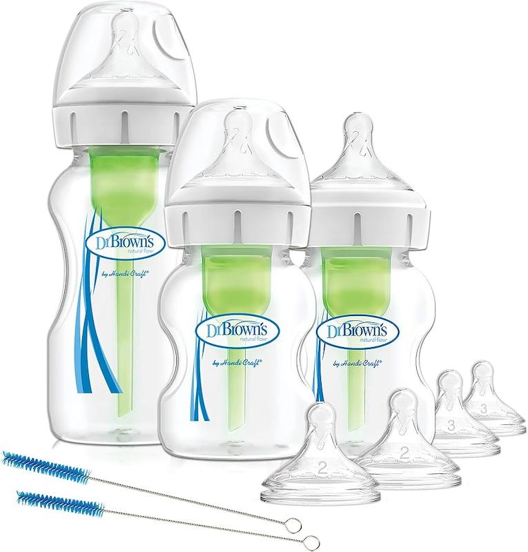 ست استارتر شیشه‌شیر ضد کولیک دهانه عریض دکتر براونز (Dr. Brown's Options+ Wide-Neck Starter Kit)