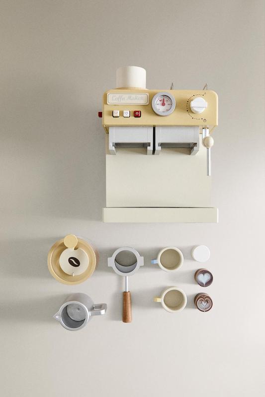 اسپرسوساز اسباب‌بازی چوبی زارا |  Zara Kids Wooden Coffee Maker