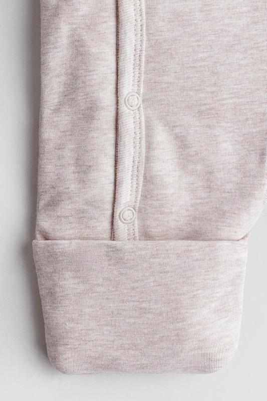 سرهمی نخی لایه‌دار کلاه‌دار نوزادی اچ اند ام مدل پدَد جرسی پرام‌سوییت | H&M Padded Jersey Pramsuit