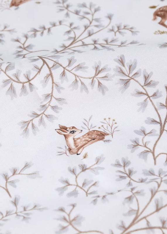 کاور لحاف نخی پرکال طرح‌دار نوزادی منگو | Mango Patterned 100% Percale Cotton Crib Duvet Cover