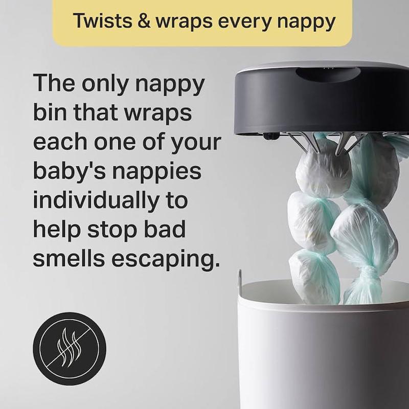 سطل زباله و دفع پوشک پیشرفته تامی تیپی مدل تویست اند کلیک | Tommee Tippee Twist and Click Advanced Nappy Bin