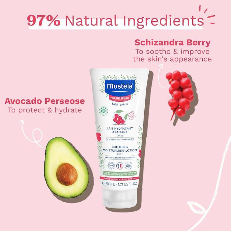 لوسیون مرطوب‌کننده و تسکین‌دهنده بدن ماستلا مخصوص پوست‌های بسیار حساس |  Mustela Baby Soothing Lotion