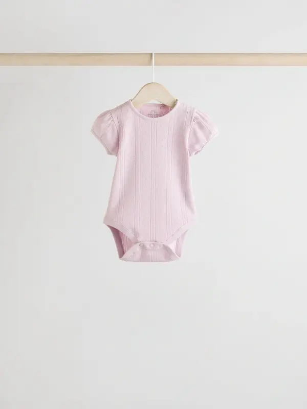 پک ۵ تایی بادی آستین پفکی رنگ پاستلی نکست | Next Bodysuit 
