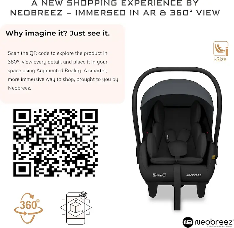 ​کاتی چرخ‌دار نوزاد و صندلی ماشین نوبریز| Neobreez SACRO i-Size