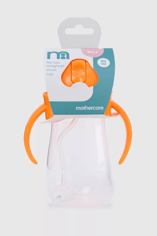 ​لیوان نی‌دار وزندار آموزشی مادرکر| Mothercare Flip Weighted Straw First Cup