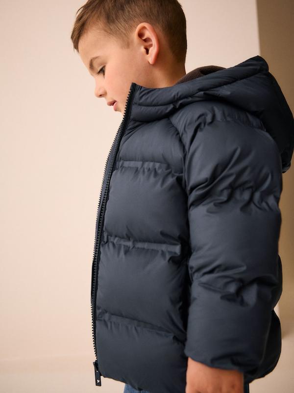 کاپشن پفی کلاه‌دار سرمه‌ای نکست | Next Navy Padded Coat