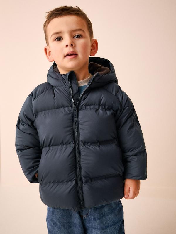 کاپشن پفی کلاه‌دار سرمه‌ای نکست | Next Navy Padded Coat