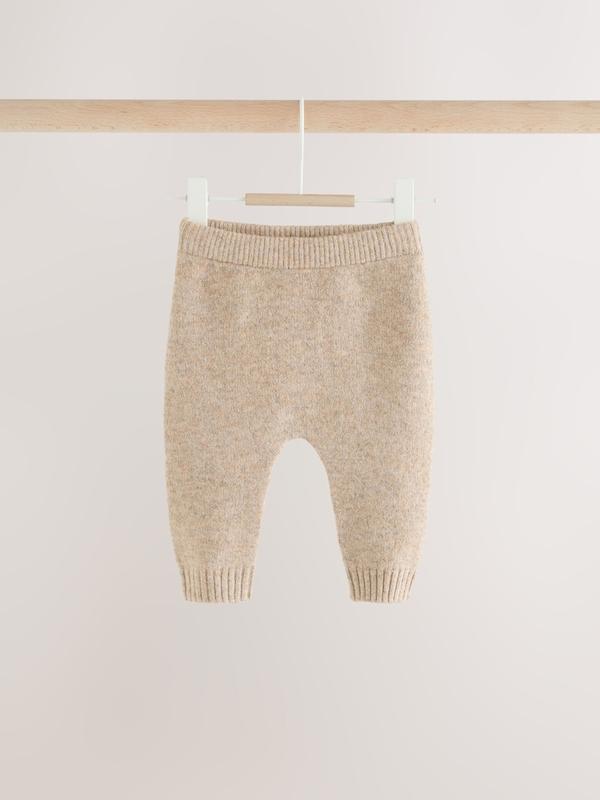 ست پلیور و لگینگ بافت طرح گوسفند قهوه‌ای نکست | Next Brown Sheep Baby Knitted Jumper and Leggings Set