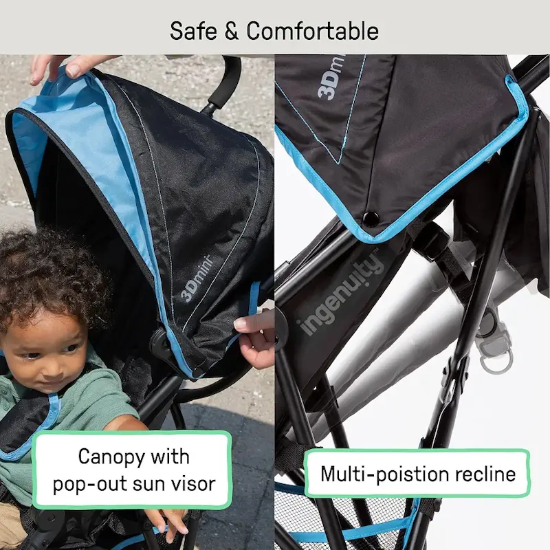 کالسکه سبک‌وزن و مسافرتی اینجنوئیتی مدل Summer Infant 3Dmini