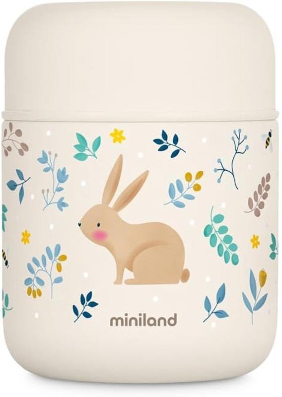 فلاسک غذاخوری استیل دو جداره کودک مینیلند (Miniland) 