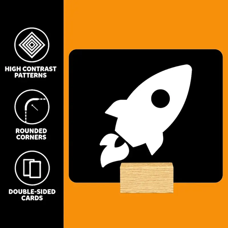 فلش‌کارت‌های کنتراست بالا اسکیلماتیکس | Skillmatics High Contrast Flash Cards