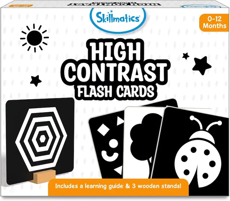 فلش‌کارت‌های کنتراست بالا اسکیلماتیکس | Skillmatics High Contrast Flash Cards