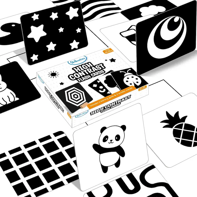 فلش‌کارت‌های کنتراست بالا اسکیلماتیکس | Skillmatics High Contrast Flash Cards