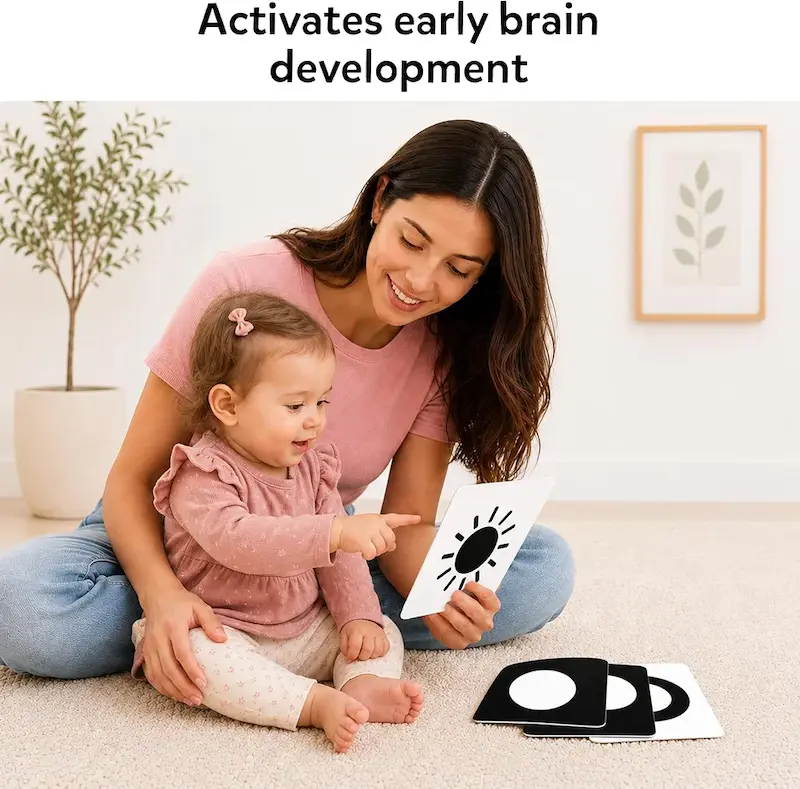 فلش‌کارت‌های کنتراست بالا اسکیلماتیکس | Skillmatics High Contrast Flash Cards