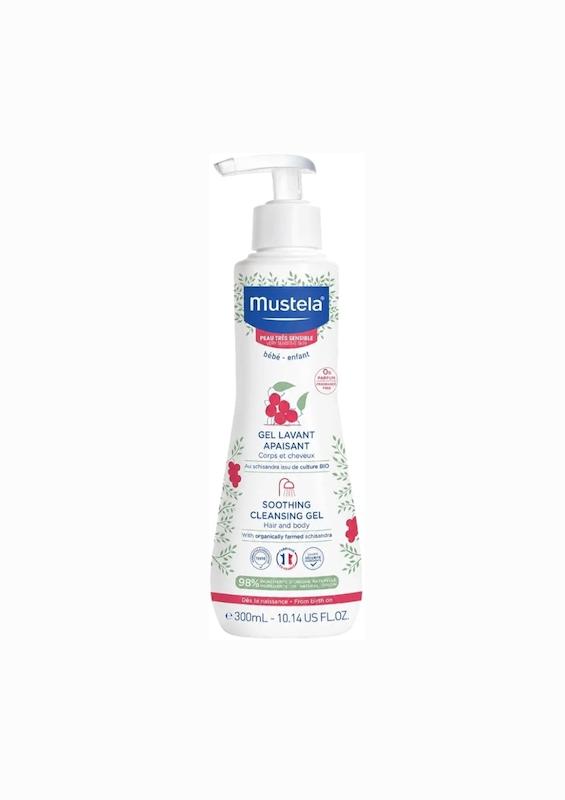 ژل شستشو و حمام تسکین‌دهنده مو و بدن ماستلا مخصوص پوست‌های بسیار حساس | Mustela Baby Soothing Cleansing Gel